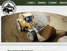 Tablet Screenshot of mountaintoprentalsllc.com